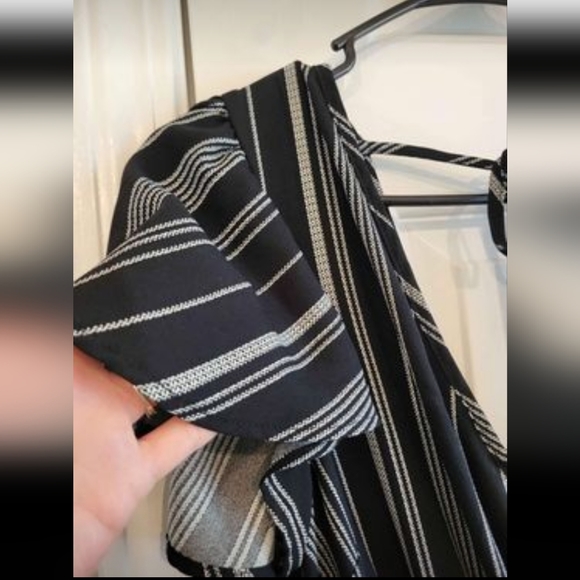 Jumpsuit Bundle--Striped Bog Collective Jumpsuit and Tan Rolla Coster Jumpsuit - Picture 7 of 9